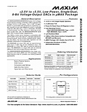 DataSheet MAX550A pdf